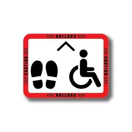 Ergomat 50in x 32in RECTANGLE SIGNS Caution DSV-SIGN 1600 #2982 -UEN